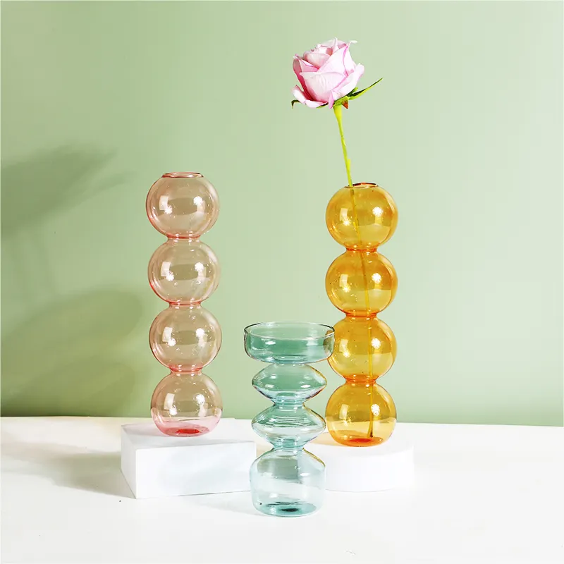 INSクリスタルボールバブルガラス花瓶の花のアレンジハイドロポニクスガラスアートフラワーウェアホーム装飾テーブル2205239038430