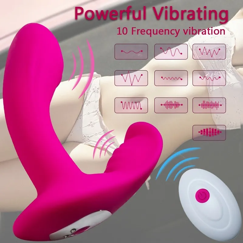 CLORTAL VIBRADOR G-Spot G-Spot recarregável casais à prova d'água com 9 poderosos brinquedos sexy de controle remoto sem fio para mulheres