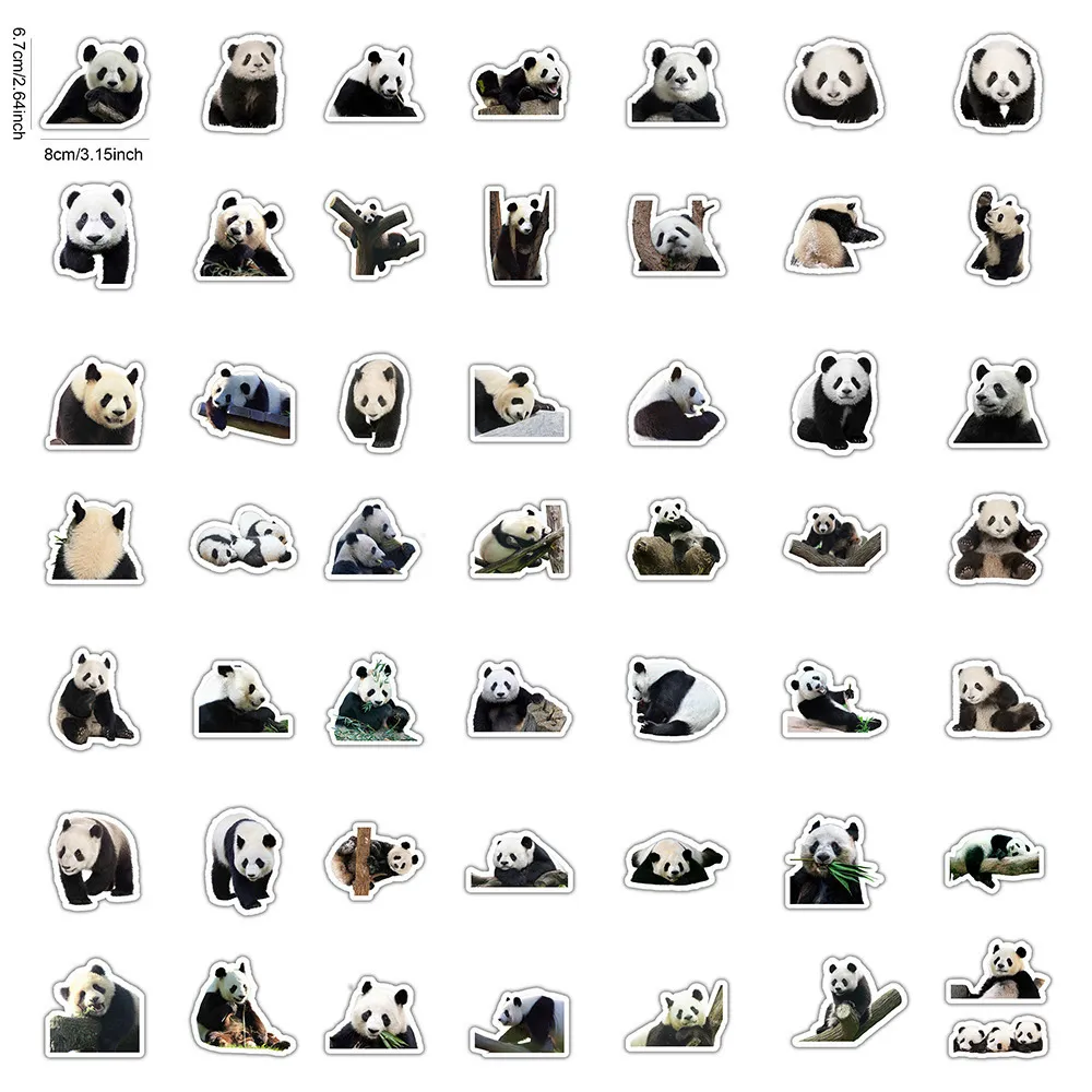 Waterdicht 10/30 / 50 stks Leuke Animal Panda Graffiti Stickers Cartoon Decals Kids Toy Scrapbook Diary Laptop Telefoon Kawaii Decoratie Sticker Auto Sticker