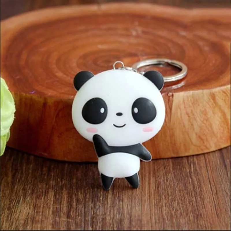 Delysia King Fartim fofo Panda Chave de chave de originalidade Presentes Moda Moda Handicraft Pingente de Bolsa de Borracha 220516