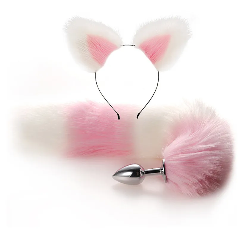 Sexy Fox Tail female Anal Toys Adult Sex Product Men Butt Plug Stainles Steel Sexy Toy For Couple Cosplay4818590