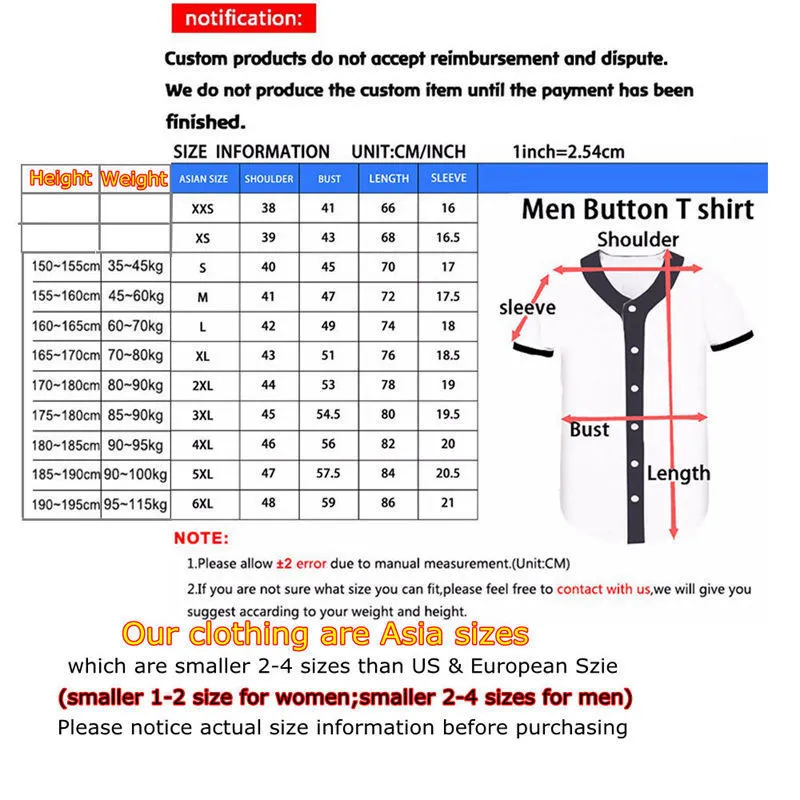 Camisa de beisebol personalizada Jersey Adicione seu próprio nome de design clipart ou camiseta de texto Diy Team Uniform Tops Roupas S 7xl 220704