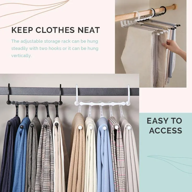 5 em 1 Pant Rack Rack para Organizador Multifuncional de Organizador de Roupas Organizador de Armazenamento de Armazenamento de Armazenamento de Armazenamento