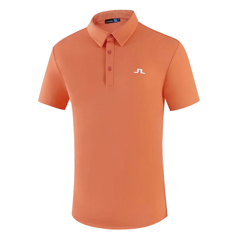 夏のゴルフ服の男性半袖ゴルフTシャツ3色JL屋内またはレジャーアウトドアスポーツシャツ220707