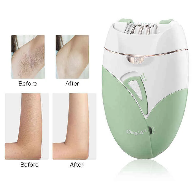 Epilator Ckeyin Professional Women 전기 머리카락 제거 고통없는 여성 얼굴 면도기 비키니 얼굴 트리머 홈 사용 기계 220422