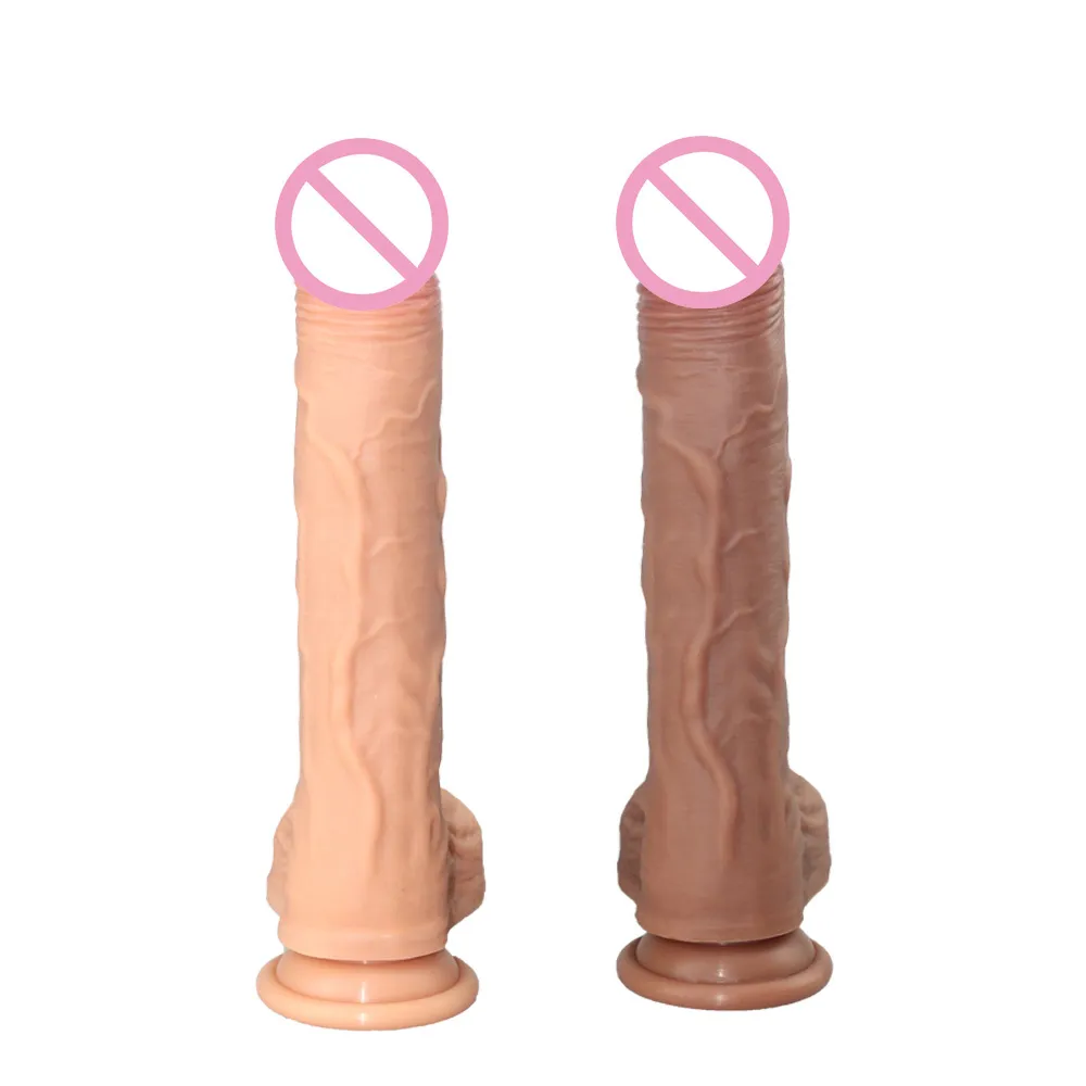 Massage Strapon Penis Kvinnlig onani Sexshop enorm Faloimitator Falos Big Long Silicone Dildo Realistiska xxl Dildos för kvinnor lesbiska