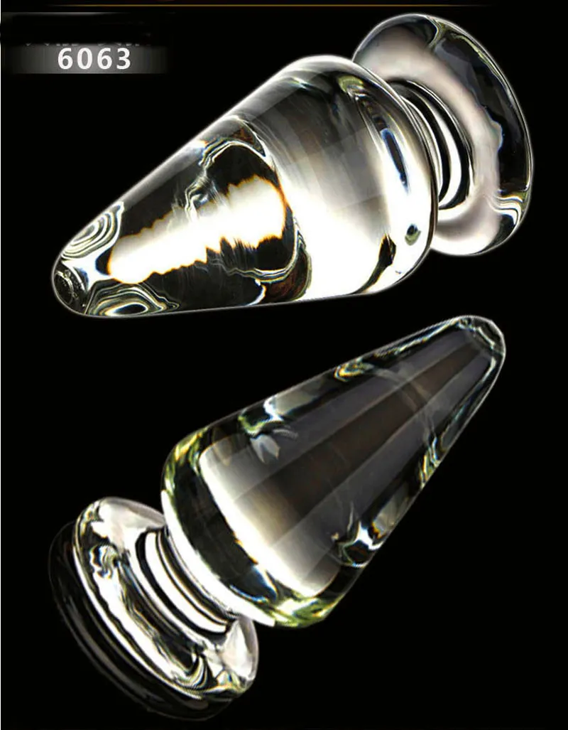 IGRARK 3 Tamaño opcional Anal Toys Big Glass Glass Sexy para hombres eróticos