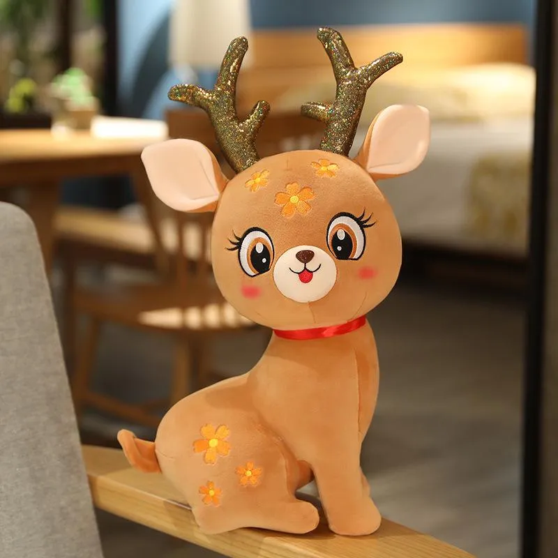 Star Deer 33cm Doll pluche speelgoed kinderpoppen meisjes verjaardagscadeaus slaapkussens thuis meubels cartoon poppen