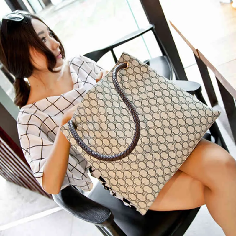 Purse new women's bag woven handbag backpack single shoulder bag Mommy bag