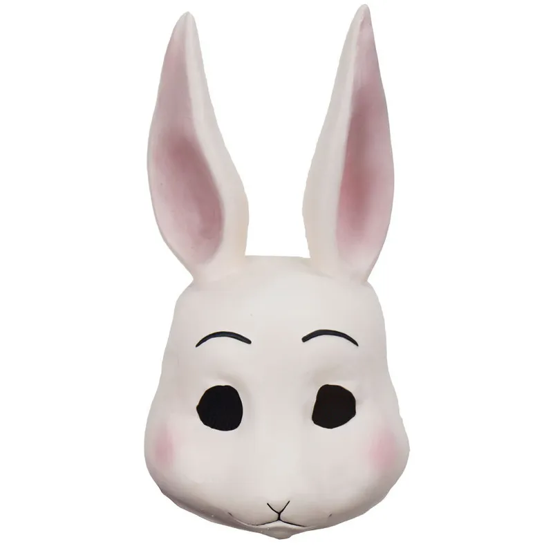 Аниме Beastars - Маска косплей Хару Легоши Прекрасное животное кролик, волчья латекс маски Хэллоуин Маскарад Костюм Костюм 220812