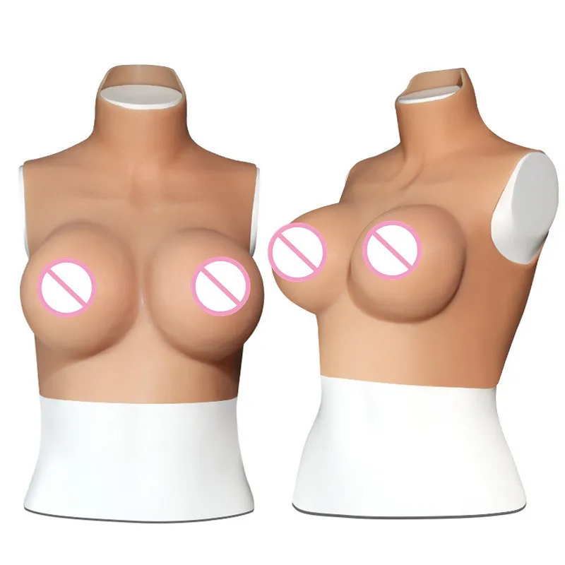 Grandes seios realistas peitoral peito de peito forma de cosplay crossdresser bodysuit fêmea transgênero fêmea transgênero mastectomia 220708