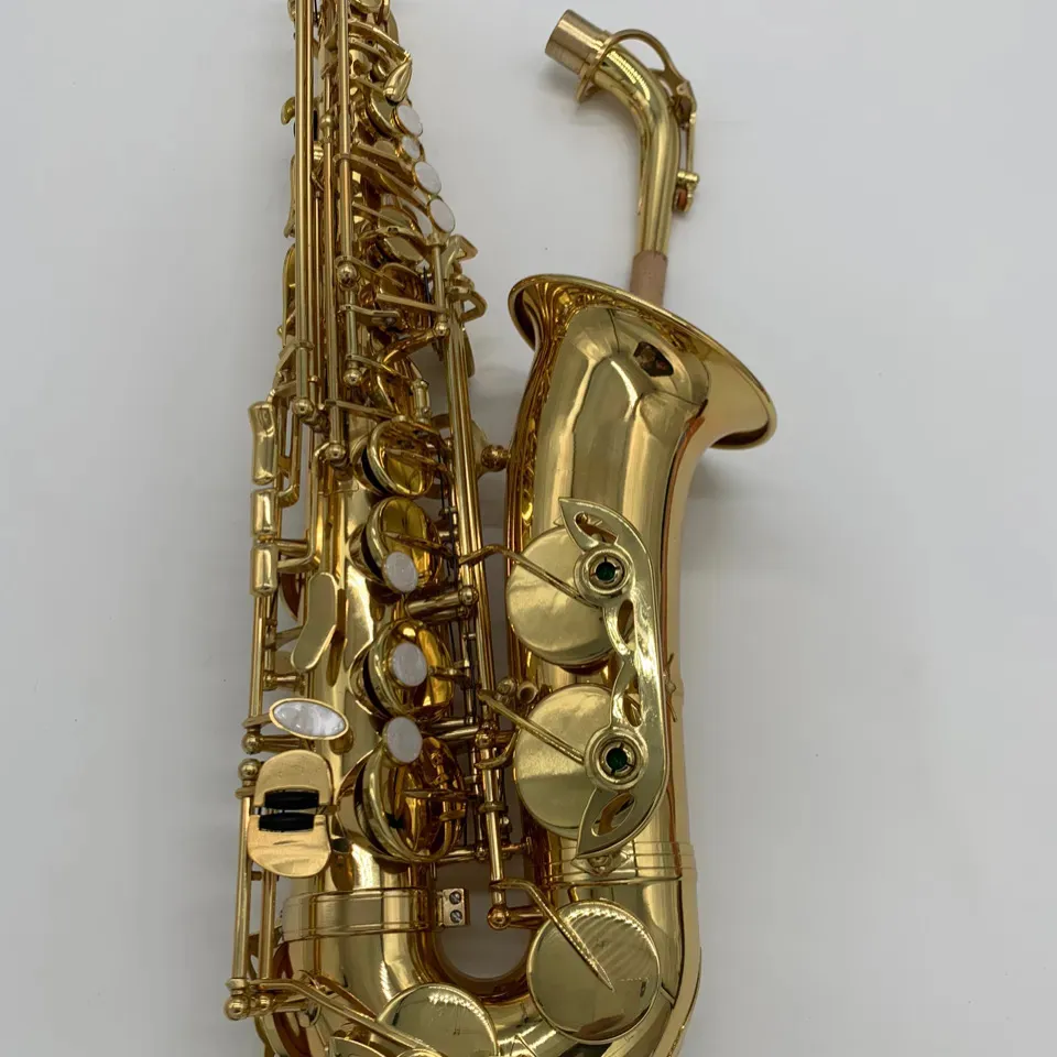 Klassisk 80 II Original Structure Style E-Key Professional Alto Saxophone Professional-Tone Sax Spela instrument