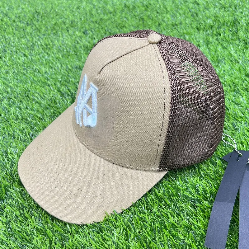 Новые дизайнерские бейсболки AM Hat Шляпы дальнобойщиков Модные вышитые буквы Высококачественная бейсбольная кепка