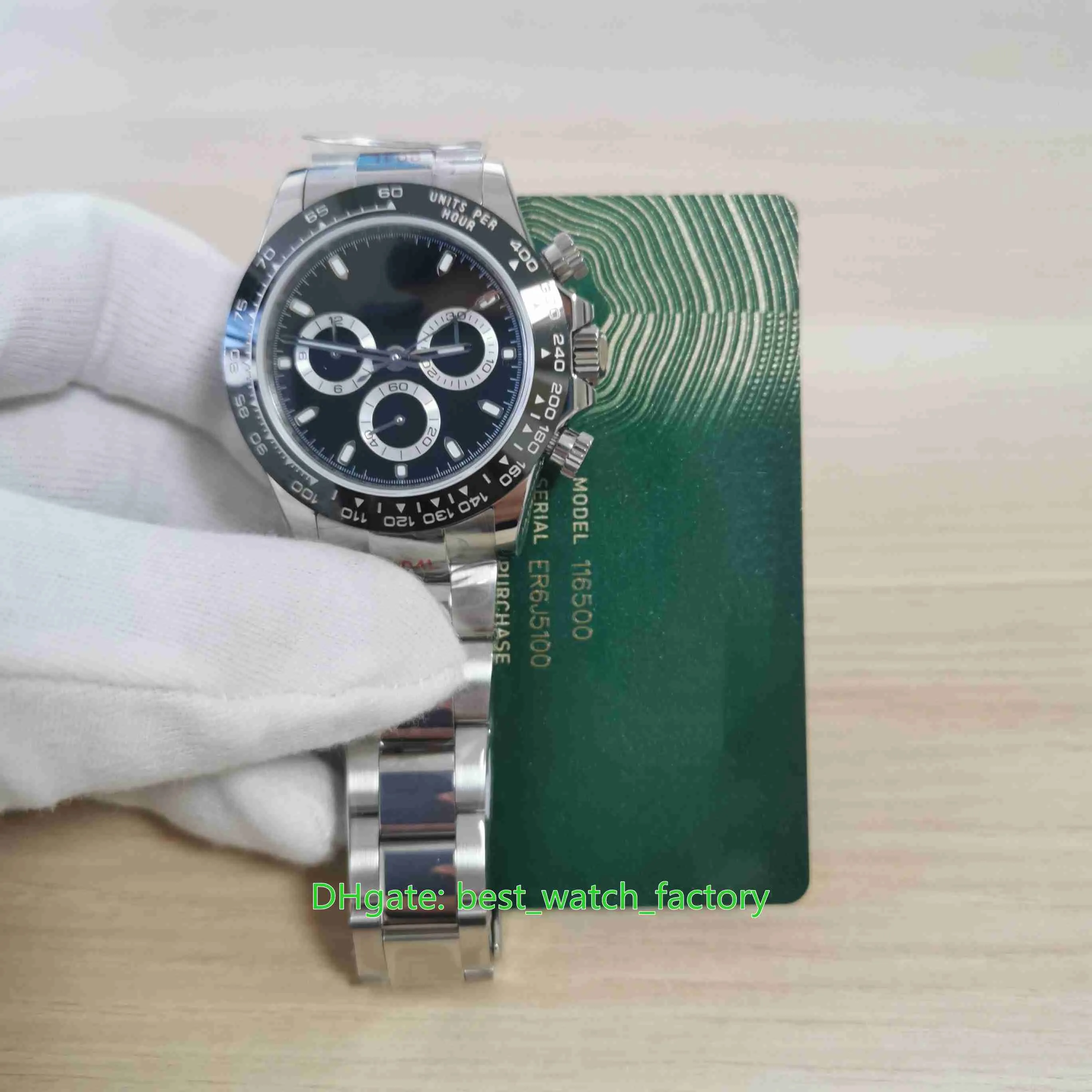 EW Factory Top Quality Watches 40mm x 13mm 116500-0002 KOSMOGRAPH EXTO-THIN CERAMIC CHRONOGRAPH ETA 7750 MEKANISK AUTOMATISKA MEN279Y