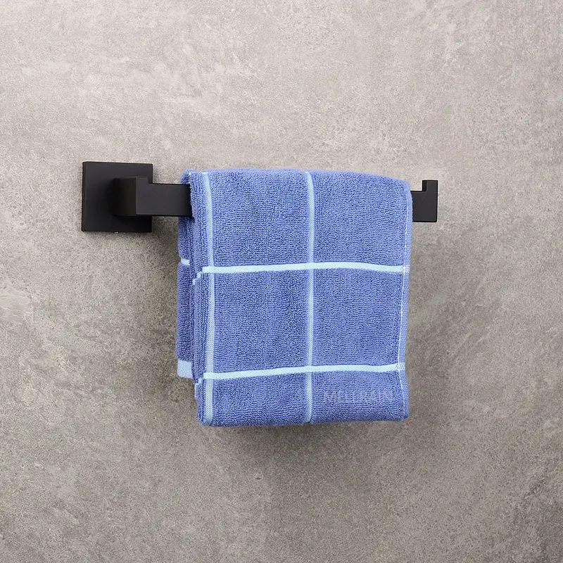 Matériel de salle de bain noir mat 304 support en acier inoxydable papier porte-savon liquide porte-serviettes accessoires de toilette 220812