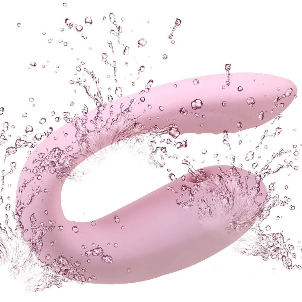 U Shape Sucking Vibrator Bendable Couple Share Clitoris Vagina Stimulator Erotic G-spot sexy Toys for