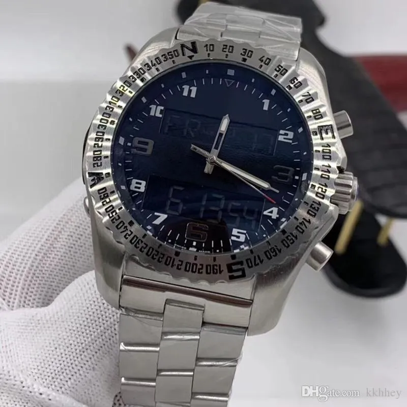 2022novo design relógio masculino multifuncional cronógrafo relógio de pulso exibição eletrônica relógios esportivos masculinos de luxo montre de luxe316c