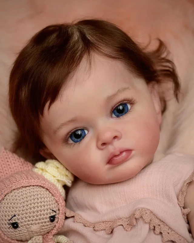 NPK 60 cm afgewerkt Reborn Toddler Girl Doll Tutti Handverf Hoogwaardige 3D Skin Meerdere lagen schilderen zichtbare aderen 220505