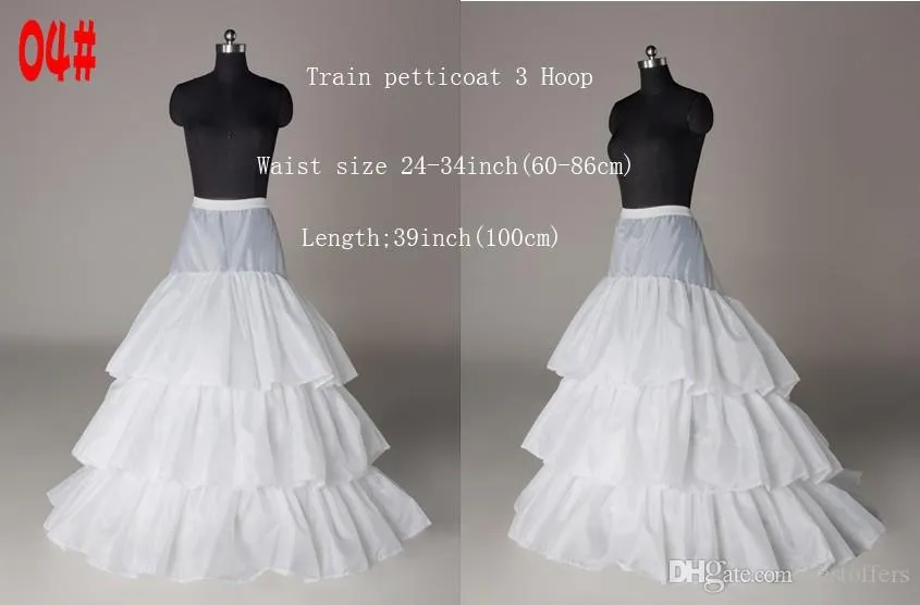 10 stile a basso costo a buon mercato abito bianco sirene nozze da sposa sottovesti da sposa sottokirt accessori matrimoni crinolina slittamento da sposa 1151619