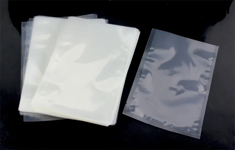 Open Top Transparent Vacuum Bag Clear Plastic Food Meat Fish Fruit Heat Sealing Frozen and Heatable Packaging Pouches