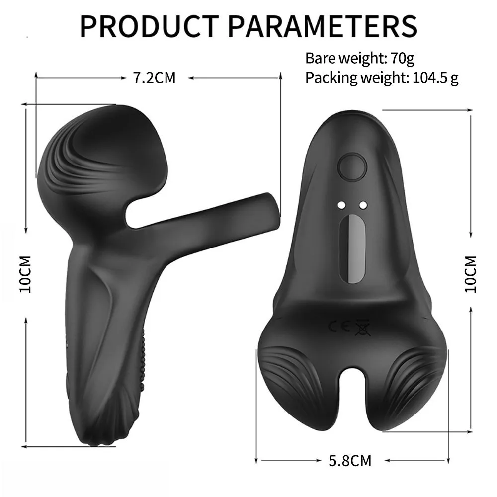 Fjärrvibrator för par kvinnor vaginal klitoris stimulator sexiga leksaker vuxna män penis ring cockring manlig kuk ringar peni ärm