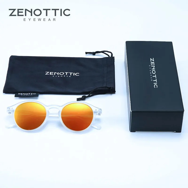 ZENOTTIC Retro Polarized Sunglasses Men Women Vintage Small Round Frame Sun Glasses Lens UV400 Goggles Shades Eyewear 220725