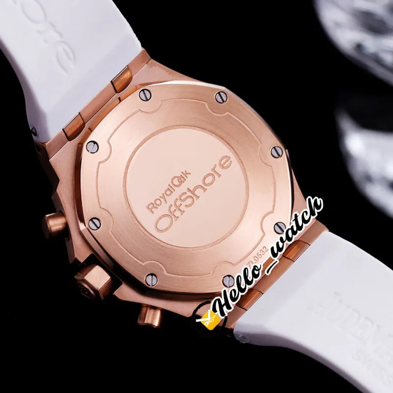 37mm Data 26231 Miyota Quartz Chronograph Womens Watch Rosa Textura Dial Cronômetro Rosa Caso Ouro Diamante Moldura Pulseira De Borracha Fashi287Q