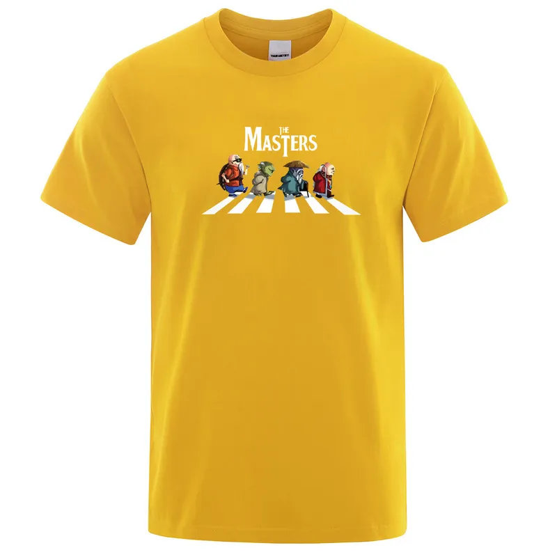 Japanse anime mannen tops grappig Harajuku streetwear korte mouw heren T -shirt Summer Cotton t The Masters Print T -shirt 220608