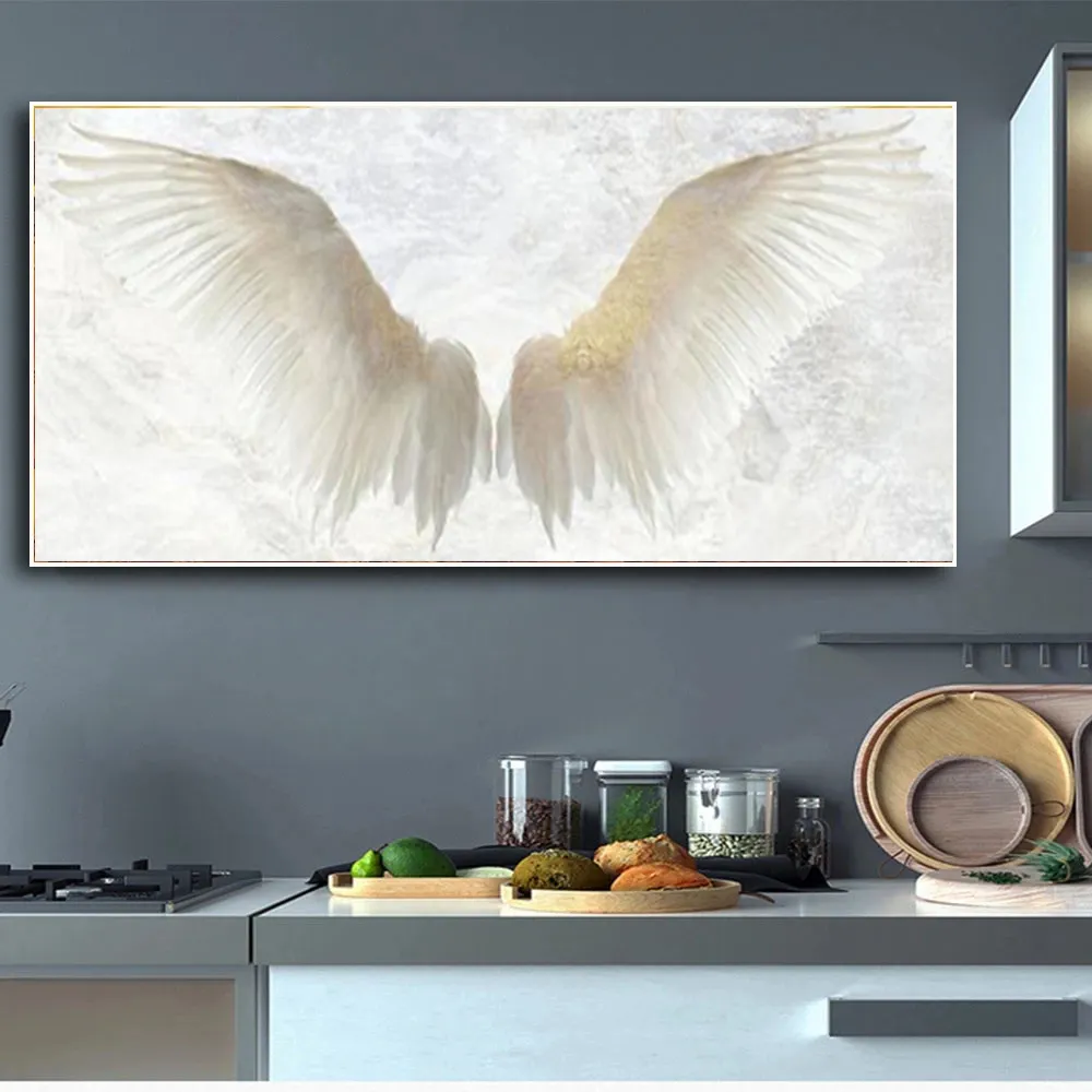 Abstract Canvas Paintings Wall Art Angel Wings Canvas Art Posters And Prints Wings Pictures For Living Room Home Decor Cuadros