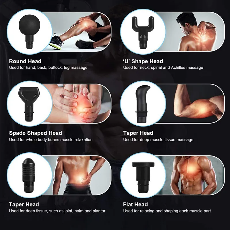 Deep Tissue Muscle Massage Gun 16.8V BRUSHLESS Body Shoulder Neck Massager Exercising Athletes Relaxation Slimming Pain Relief 220620