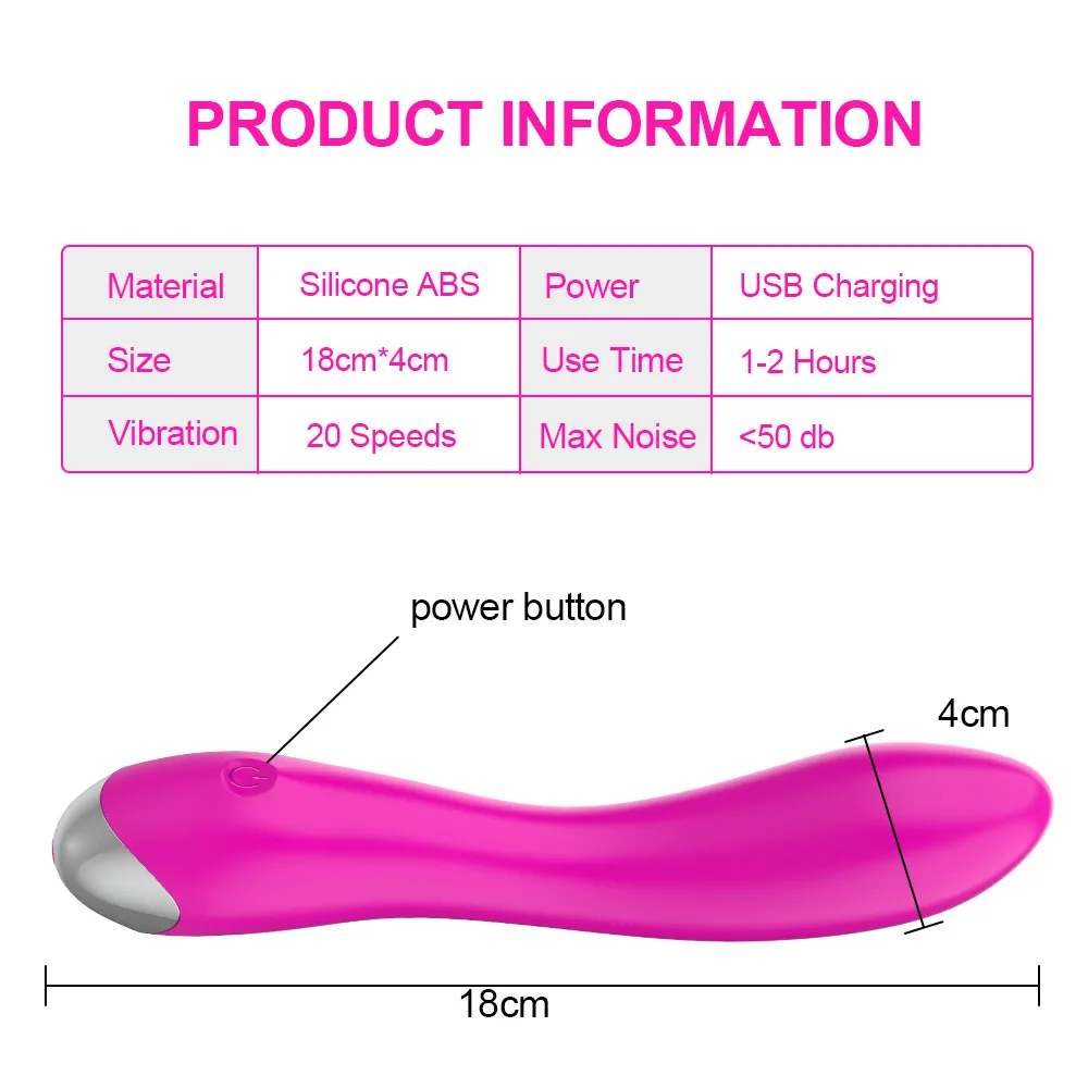 Dildo Vibrator Female Masturbator sexy Toys for Woman Clitoral Stimulator G Spot Vaginal Massager 20 Speeds Adult