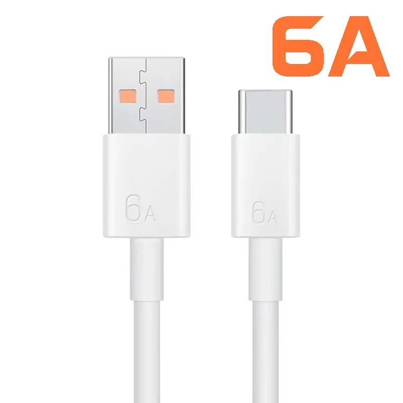 6A Data Cable For Android 6A Super Quick Fast Charging Mobile Phone Data Charging 6A Type C Usb Data Cables