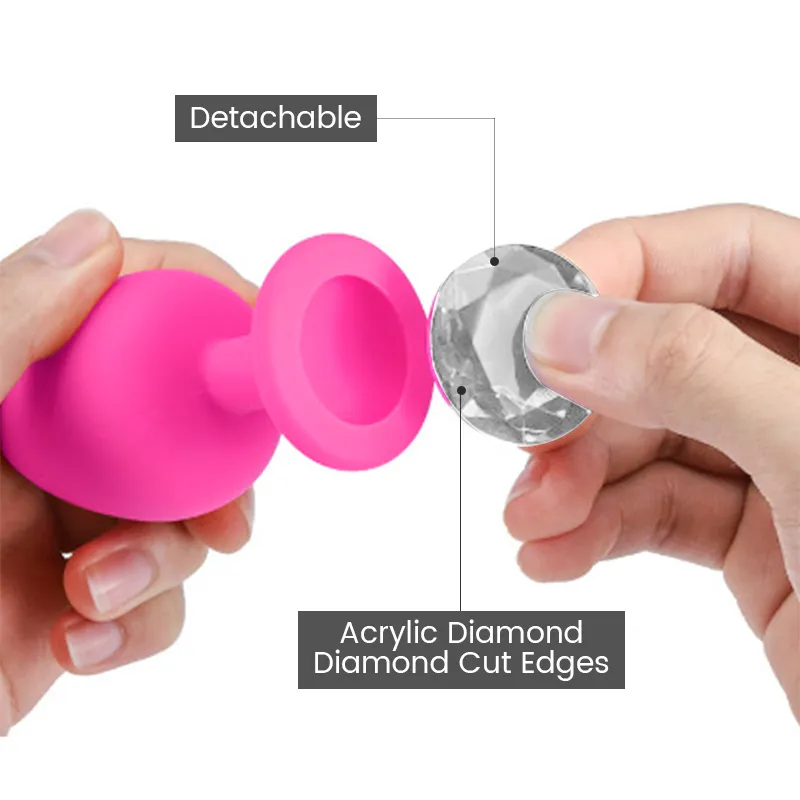 Anal Plug Butt sexy Jouets Dames Doux Silicone Vagin Vibrateur Marchandises Pour Adultes Outils Femelles Masturbation