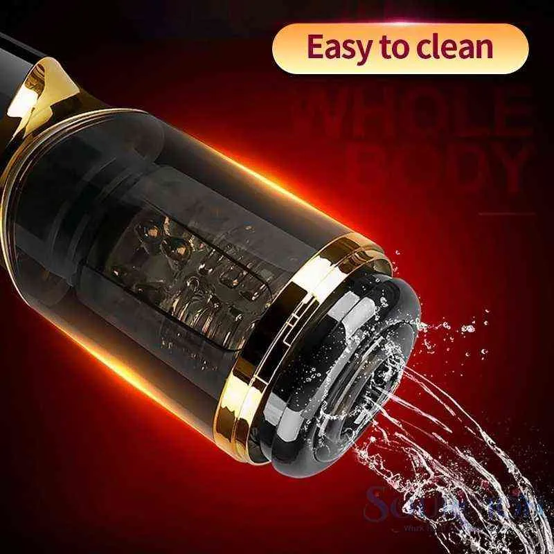 NXY Sex Men Masturbators Automatic Piston Rotating Sucking Male Masturbator Cup Artificial Vagina Real Pussy Sex Toys for Men Masturbadores Sex Shop 0412