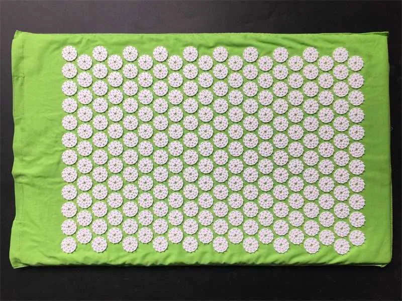 68*42cm Yoga Massager Mat Acupuncture Health Care Pain Relief Cushion For Shakti Mats Useful Acupressure Pad High Quality 32ns Z