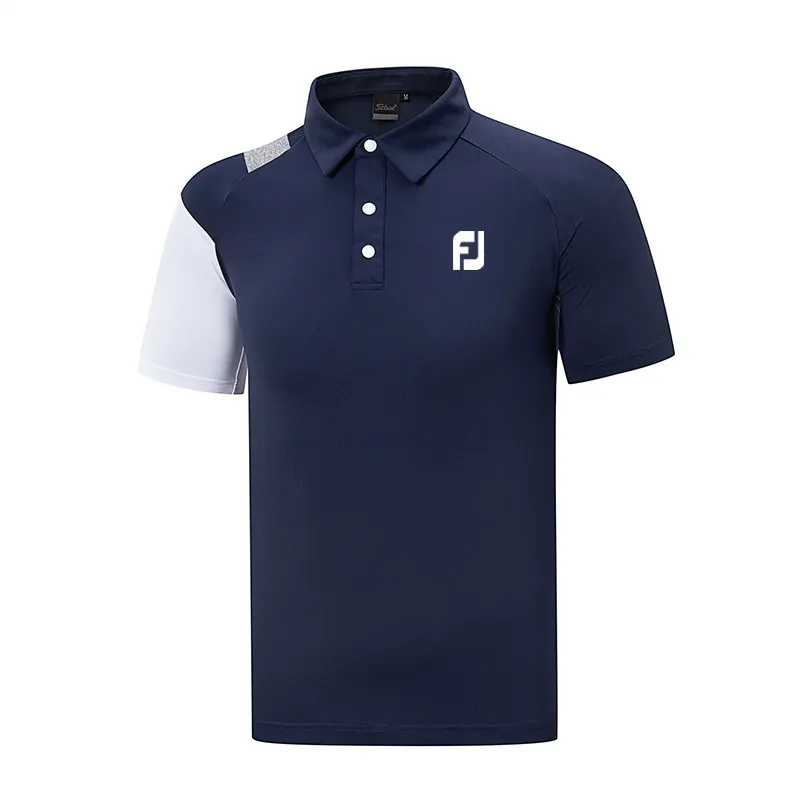 Одежда для гольфа, мужская спортивная одежда для отдыха на открытом воздухе, дышащая быстросохнущая летняя футболка-поло, топы с короткими рукавами 2207125831585