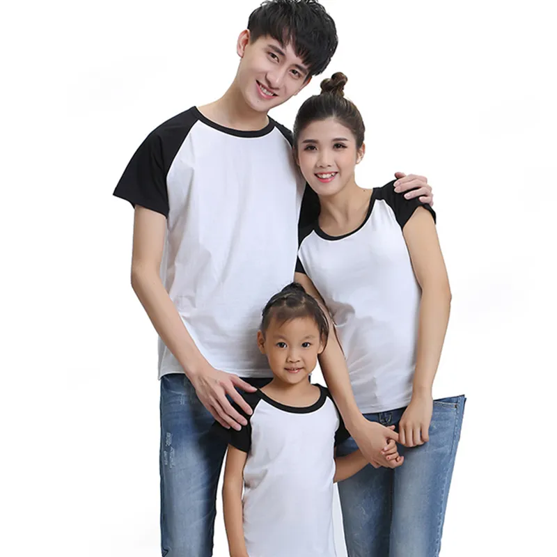 T-shirt da uomo personalizzate di alta qualità Girocollo da donna Raglan Top Abbigliamento casual bambini Tuta da viaggio famiglie Fai da te il tuo 220722