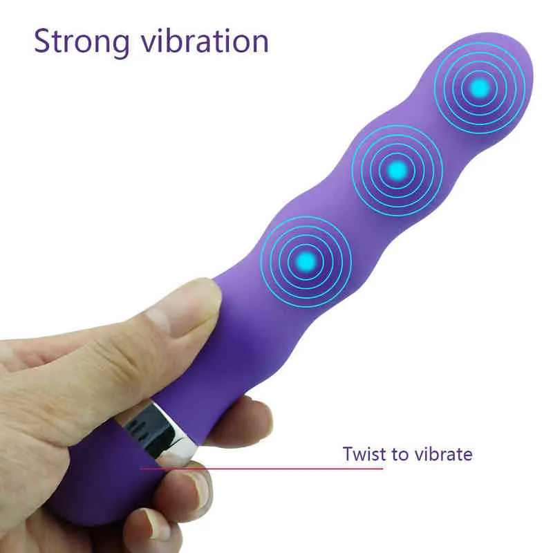 NXY Vibrators Оптовая продажа взрослых игрушки длинные нить av wand vibrator g Spot Massage Stick Anal Dildo для женщин 0411