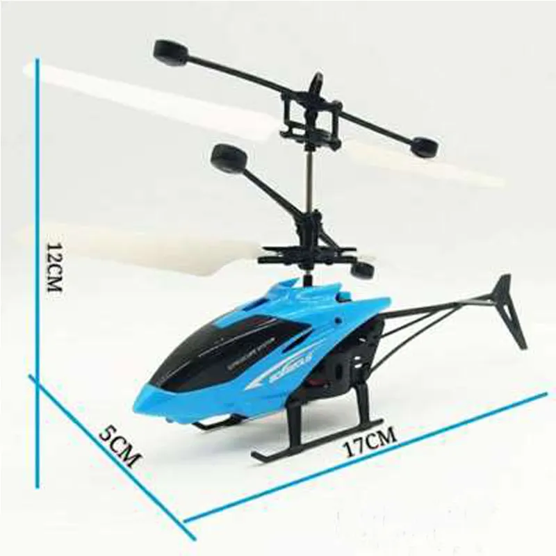 Barnleksaker Mini Drone RC Flyga helikopterflygplan med fjärrkontroll Suspension Induktion LED Light för barn pojkar 220321