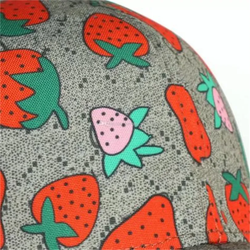 High quality strawberry baseball caps man's cotton cactus classic letter Ball caps summer women sun hats outdoor adjustable S213S