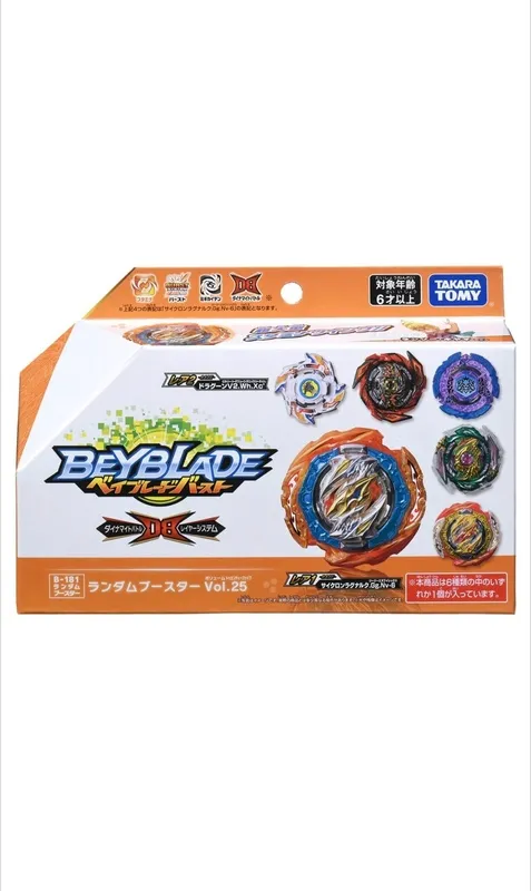 Tomy Beyblade Burst Spinning Top Generation B181 Случайный пакет Drant Draw Black Box 220505