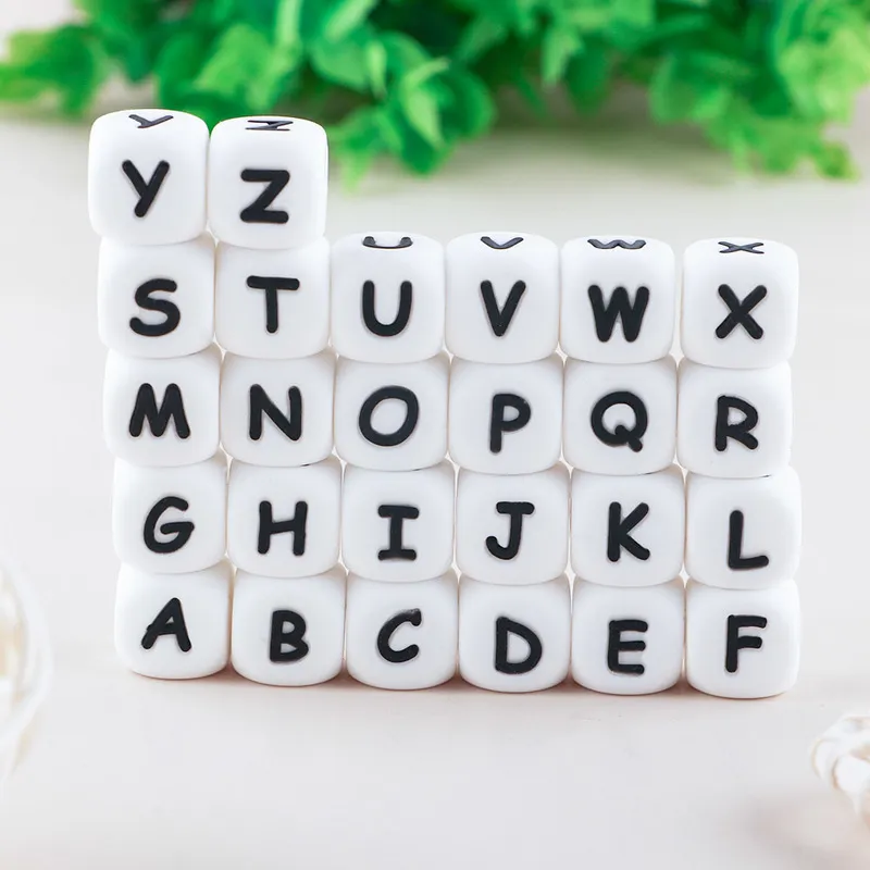 Kovict Alphabet English Silicone Beads.