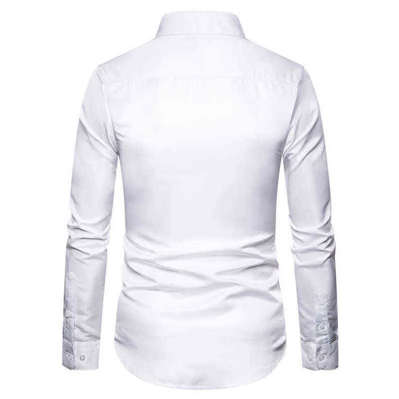 Blanc broderie chemise hommes 2022 flambant neuf hommes bouton vers le bas robe chemises mariage affaires chemise décontractée mâle Camisa Masculina XXL L220704