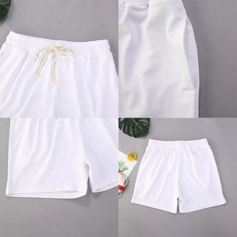 Summer Mens Fashion Jogger Sweat Shorts Undershirt Casual Solid Color Gym Running Workout Athletic Pants Male 220621