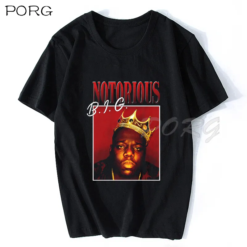 Notoryous B I G Black Mens T Shirt Biggie Smalls Rapper Hip Hop Tee Big Cotton Fashion Men S High Quality S Casual 2205201032762