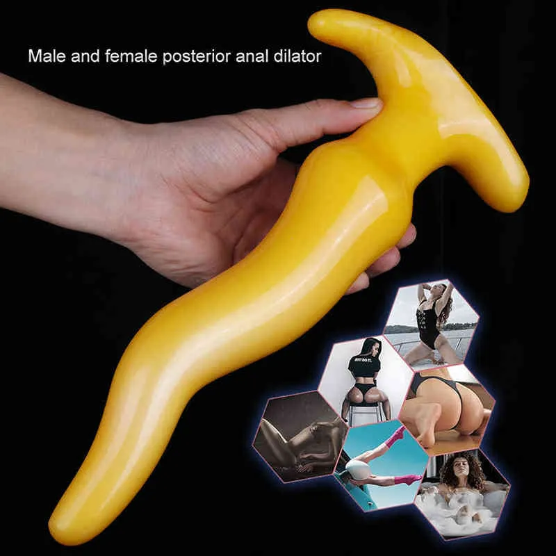 エロチカアナルおもちゃ女性 /男性のための新しいプラグセックスマスターベーターディルドストラポンロングビッグバットプラグウェアラブル刺激膣尻220507