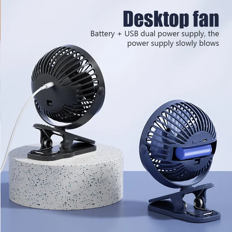 USB Mini Handheld Clip Fan Convenient And Ultraquiet Electric Fan High Quality Portable Student Cute Small Cooling Ventilador 220727