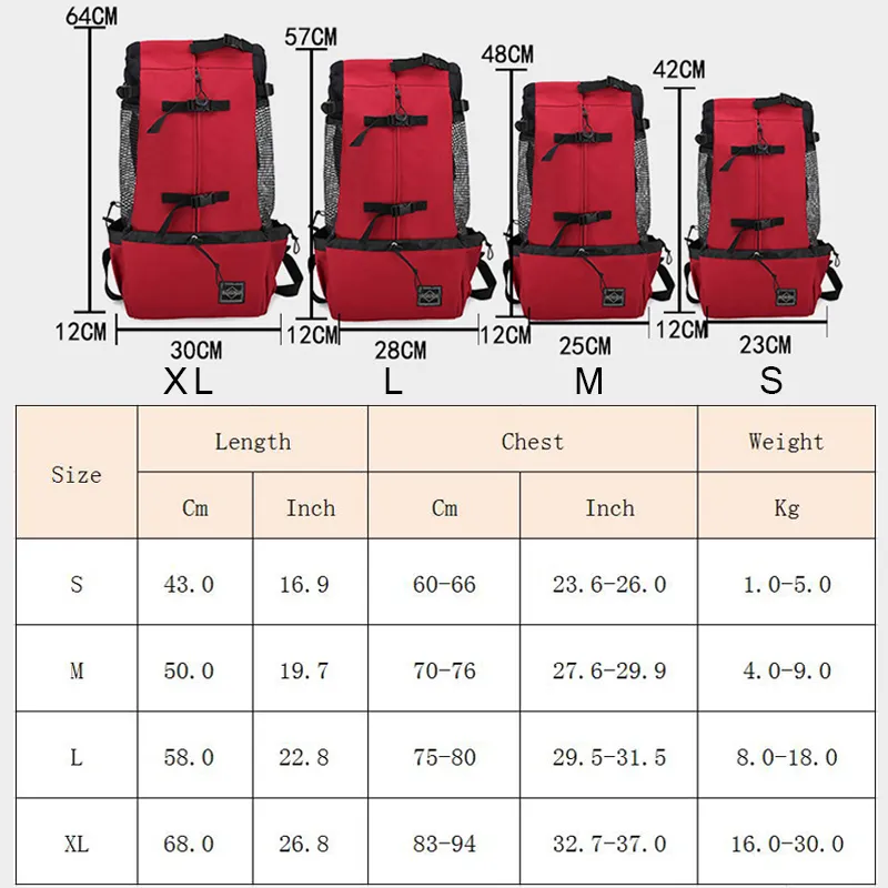 Ademend grote honden buiten reizen verstelbare rugzak voor wandelcycling reflecterende tas honden Franse bulldog pug draagtassen 0622