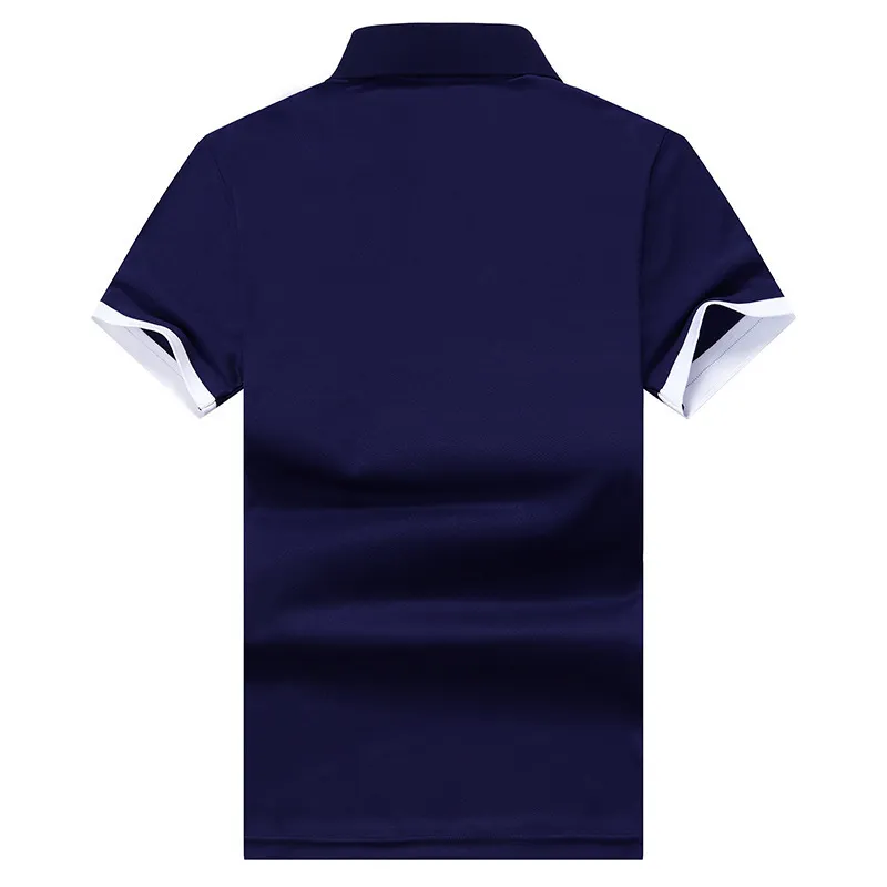 UaiceStar Летнее Сплошное Цвет Поло Мужские Бренд Высококачественная Вышивка с коротким рукавом Поло рубашка Повседневная Мода Мужские Рубашки поло 220418