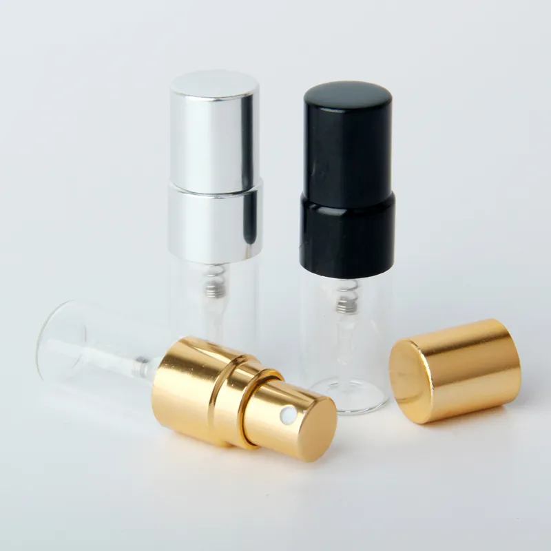 2ml Mini Refillable Perfume Bottle For Sample Spray Bottle Metal Atomizer Portable Travel Gift Cosmetic Container 220711